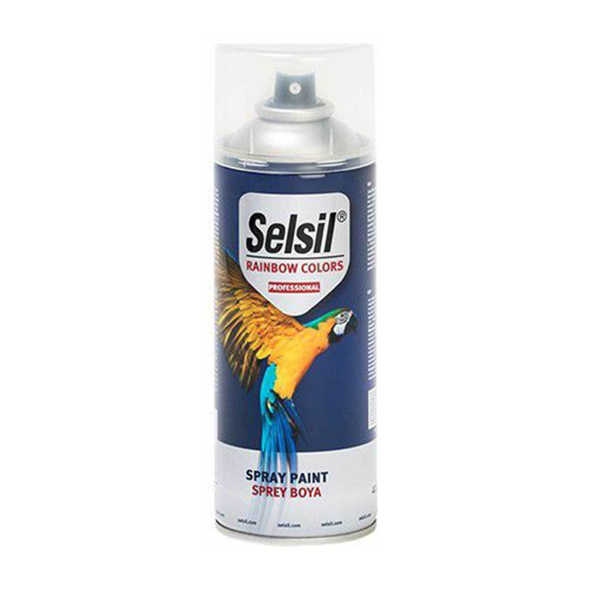 Selsil Rainbow Colors Sprey Boya Parlak Siyah