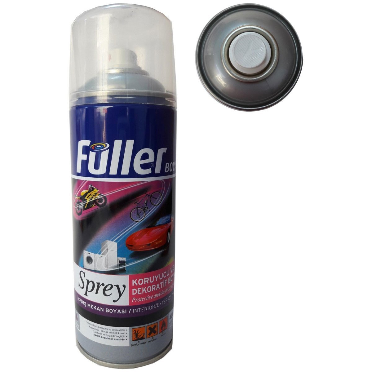 Füller Koruyucu Sprey Boya 400ml Gümüş Yaldız 802