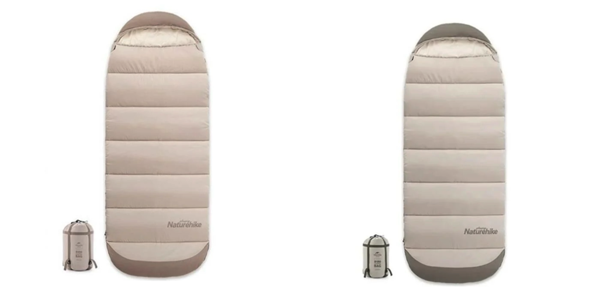 Naturehike Feeder B400 Cotton Uyku Tulumu -18°C Yeşil Right (Sağ)
