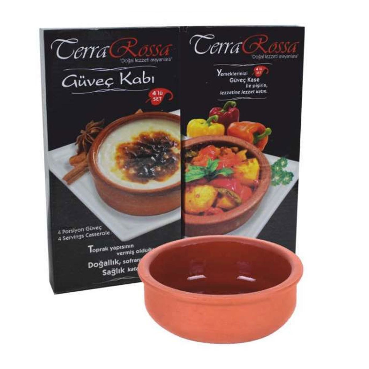 Cerra Rossa Porsiyon Güveç Kabı 4lü