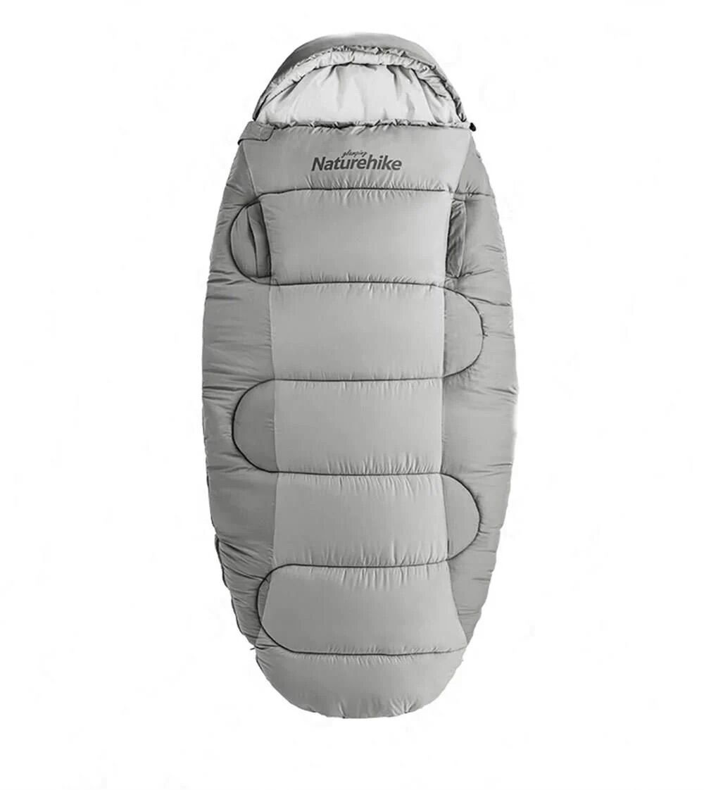 Naturehike PS400 Oval Ultralight Uyku Tulumu -12°C ( Cloudy Grey ) Left