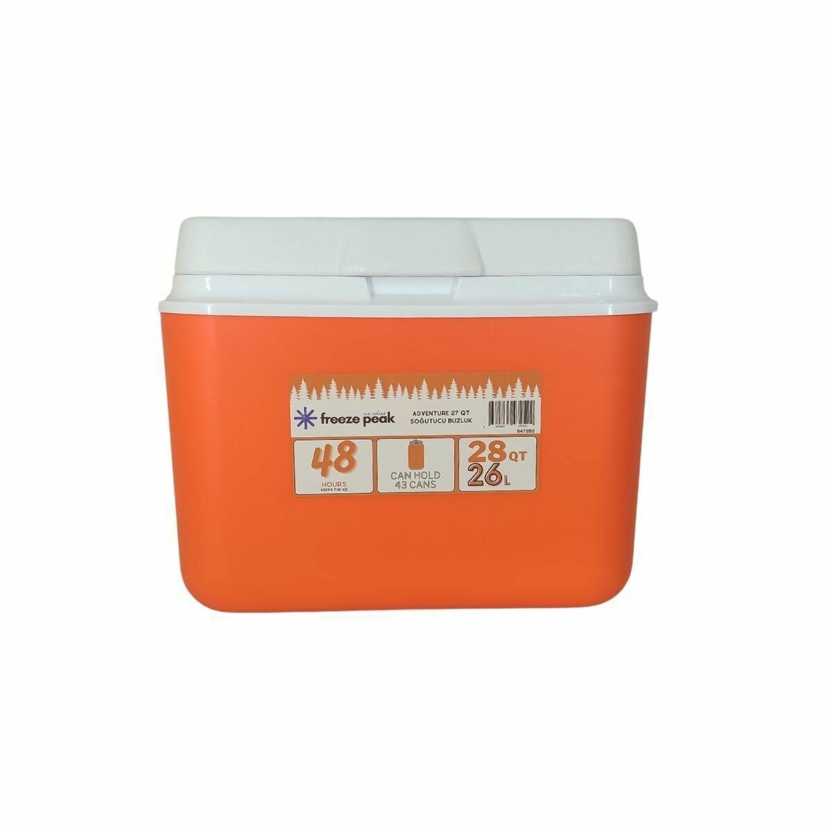 Freeze Peak 26 L Soğutucu Buzluk 28 QT Turuncu