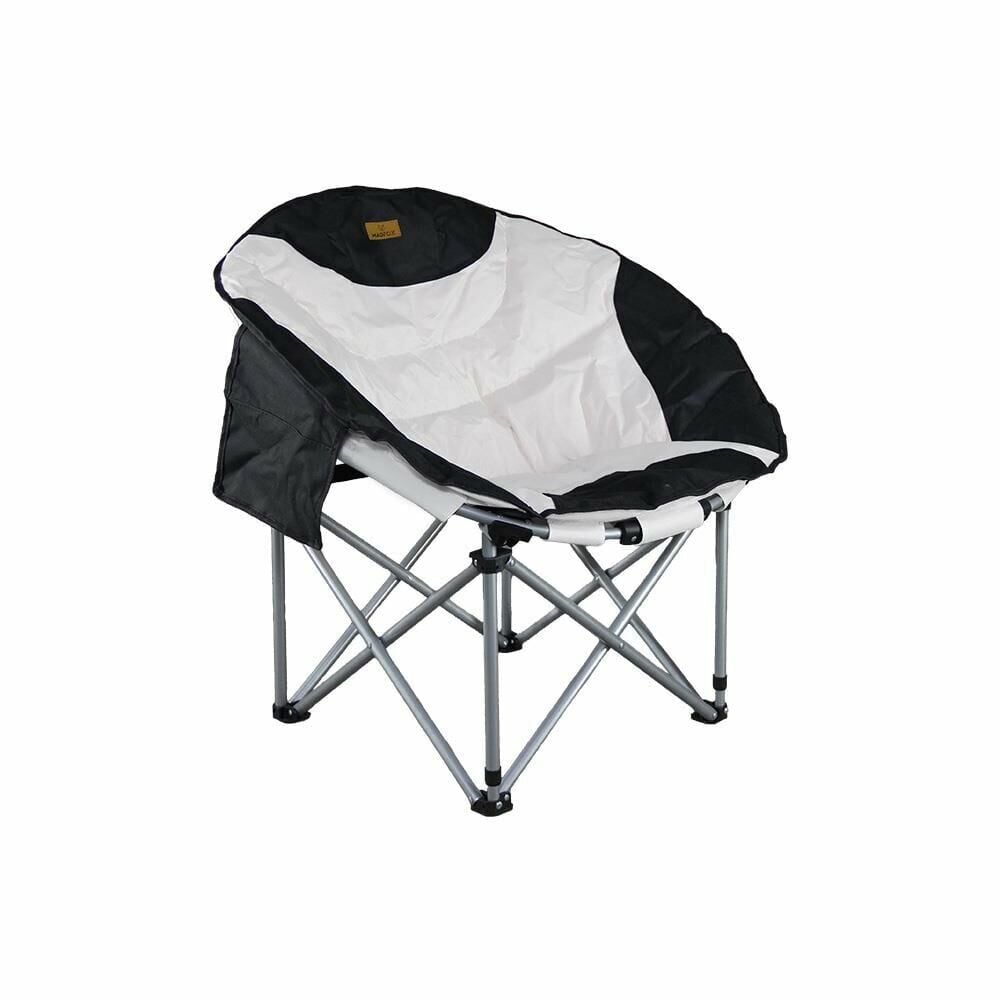 Madfox Moonchair Deluxe Katlanır Kamp Sandalyesi Siyah-Gri