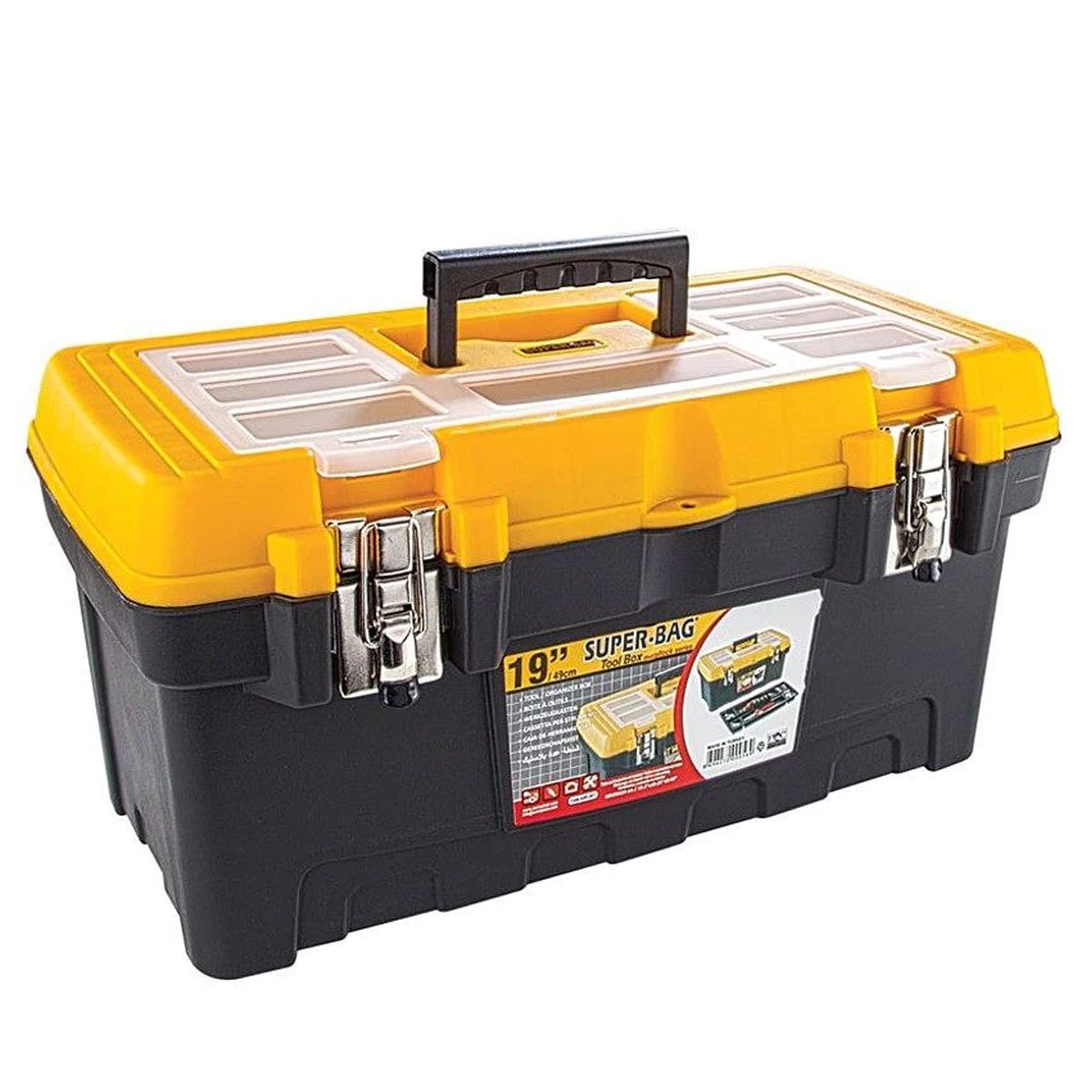 Super Bag 19'' 49cm Organizerli Takım Çantası Malzeme ve Alet Kutusu 49x26x42h cm