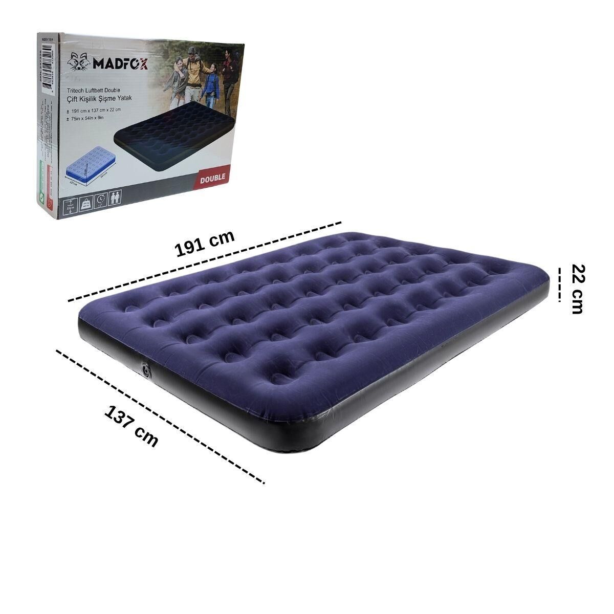 Madfox Tritech Luftbett Çift Kişilik Şişme Yatak 191*137 cm