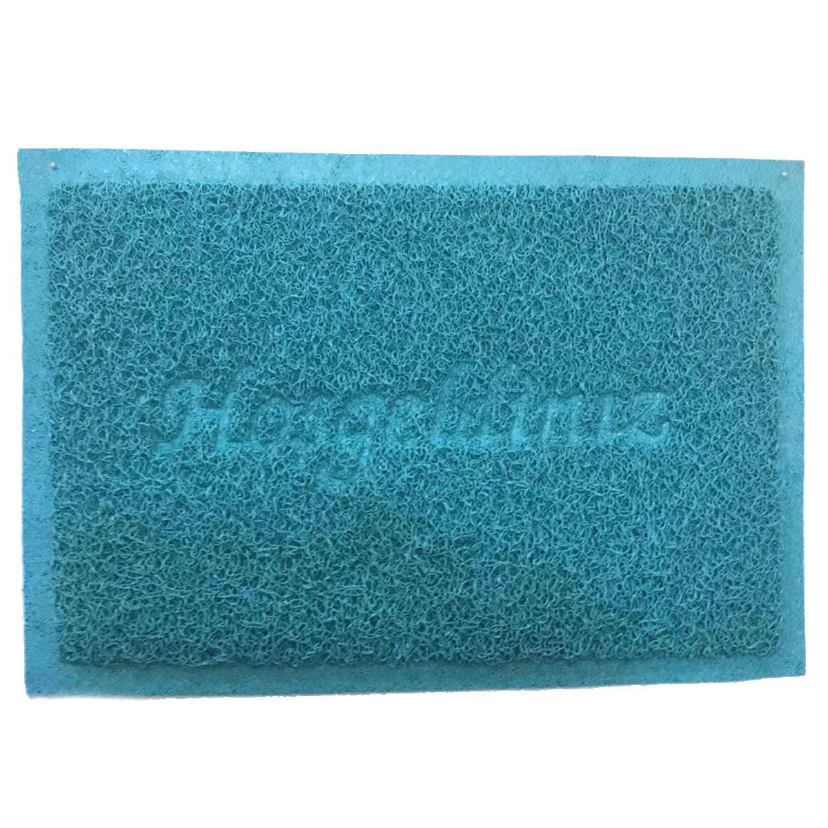 Kaydırmaz Tabanlı Kıvırcık Paspas Dezenfektan Lastik Paspas 40x60cm TURKUAZ