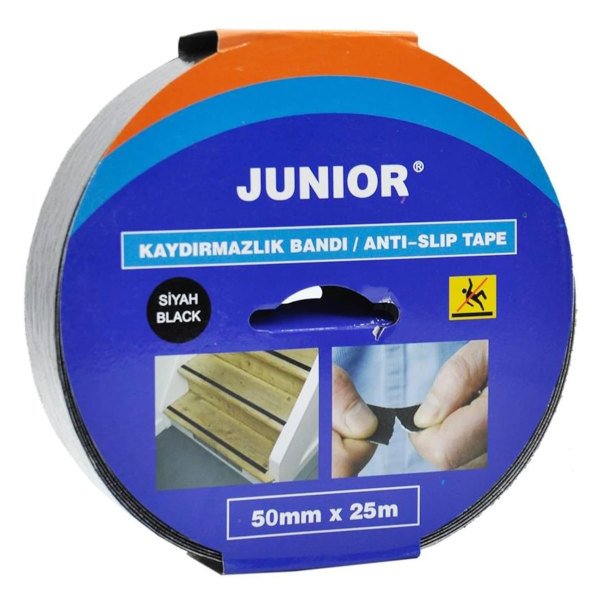 Junior Kaydırmazlık Bandı Siyah 25mm x 25m