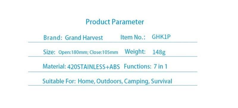 Grand Harvest GHK1P-06 Multi Fonksiyonel Çakı
