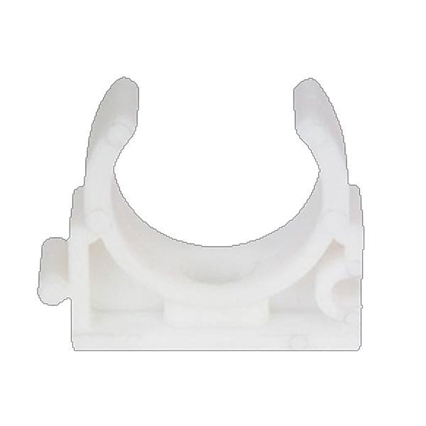 Dizayn PP-RC Tekli Kapaklı Kelepçe 20mm (10 Adet)