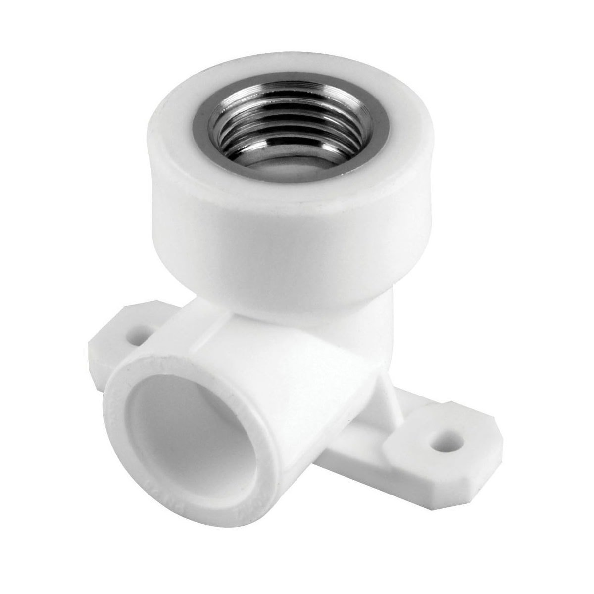 Dizayn PP-RC Kulaklı İç Dişli Dirsek 20mm
