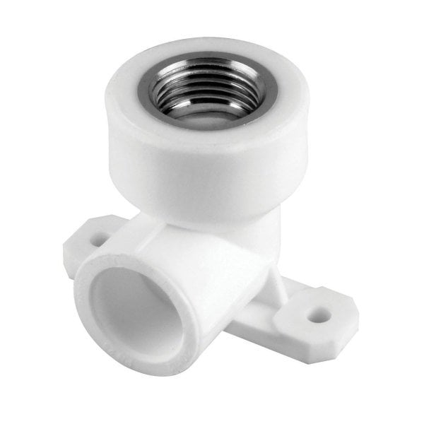 Dizayn PP-RC Kulaklı İç Dişli Dirsek 20mm