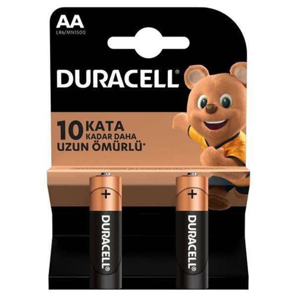 Duracell Alkalin AAA İnce Kalem Pil 2'li Paket