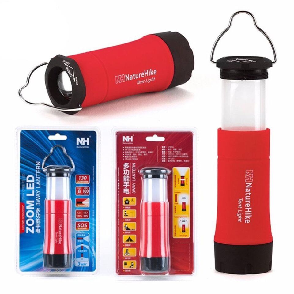 Naturehike 3in1 Multi Fonksiyonel Led Kamp Lambası - Turuncu