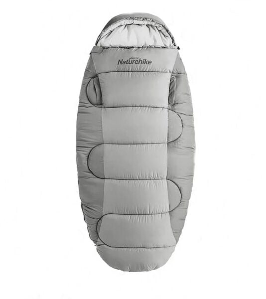 Naturehike PS400 Oval Ultralight Uyku Tulumu -12°C ( Cloudy Grey ) Left