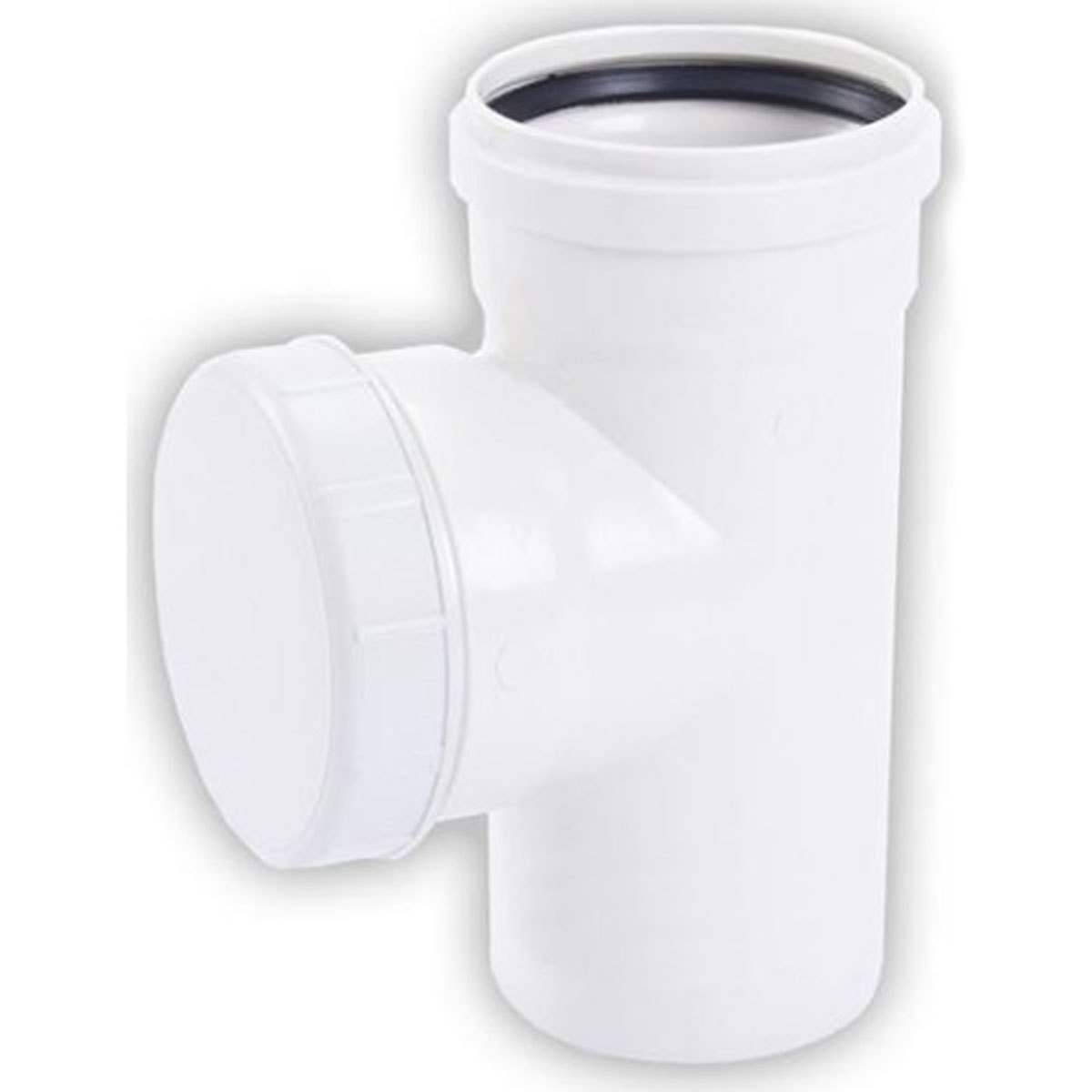 Berk Plastik PVC Pimaş Kapaklı TE Atıksu Boru Ekleme Parçaları 110x110