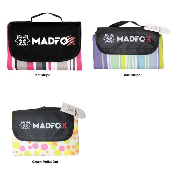 Madfox Skyloft Su Gecirmez Piknik Kamp Örtüsü Blue Stripe