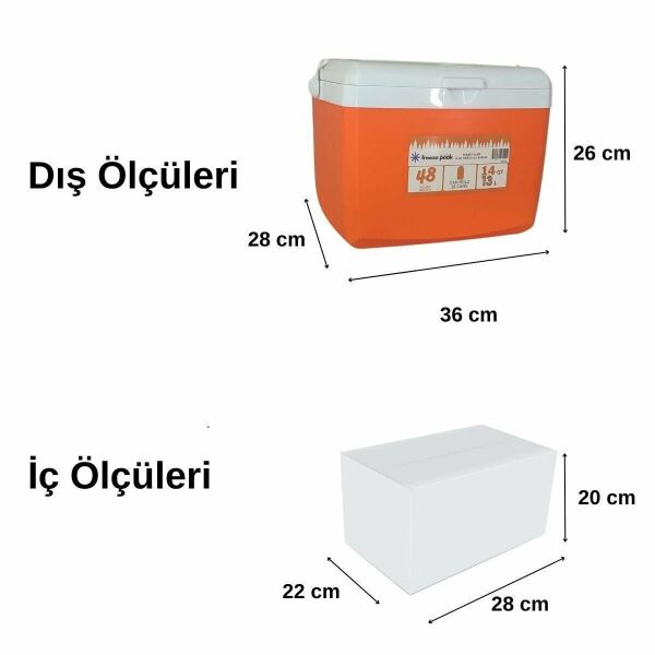 Freeze Peak 13 L Soğutucu Buzluk 14 QT Kırmızı