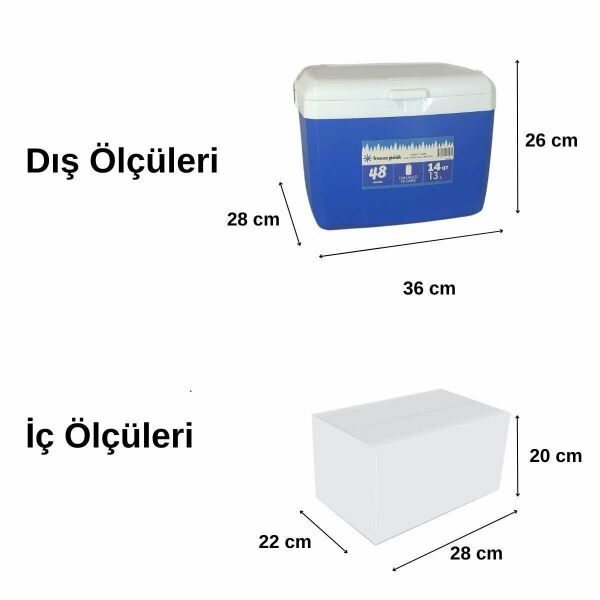 Freeze Peak 13 L Soğutucu Buzluk 14 QT Mavi