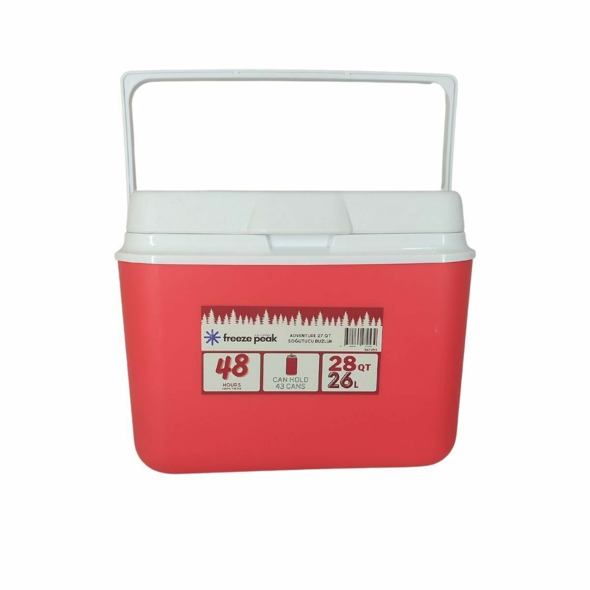 Freeze Peak 26 L Soğutucu Buzluk 28 QT Kırmızı