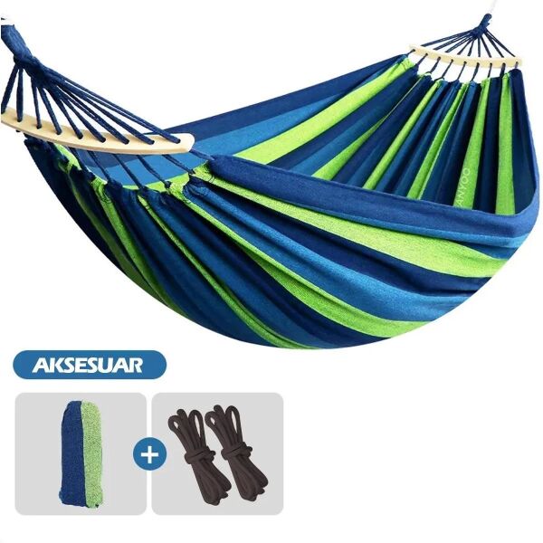 Madfox Tree Bed Lightweight Canvas Hamak Mavi