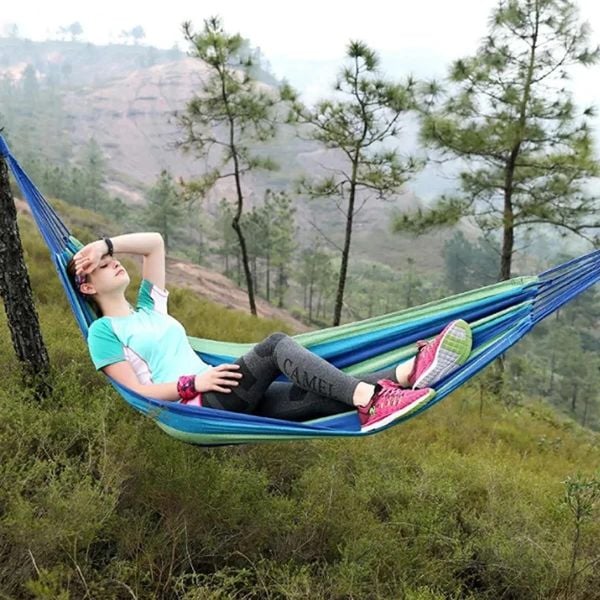 Madfox Tree Bed Lightweight Canvas Hamak Mavi