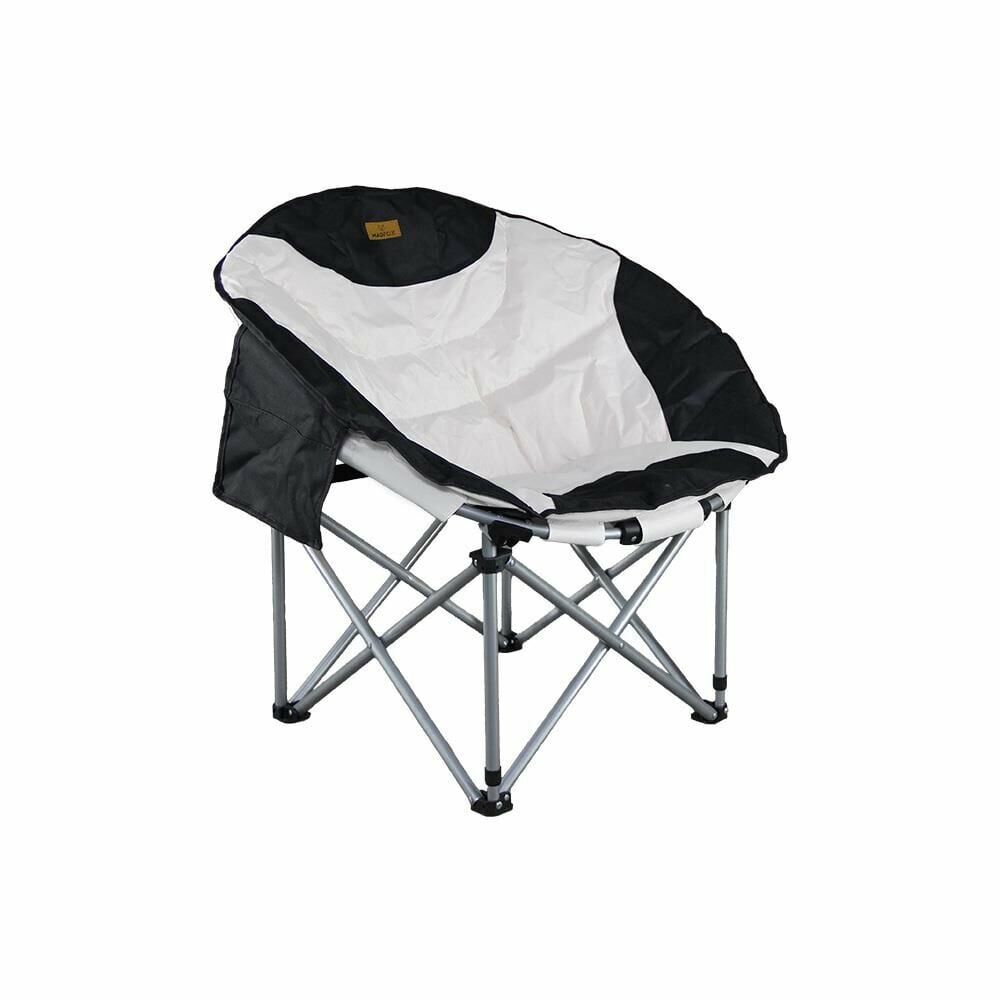 Madfox Moonchair Deluxe Katlanır Kamp Sandalyesi Siyah-Gri