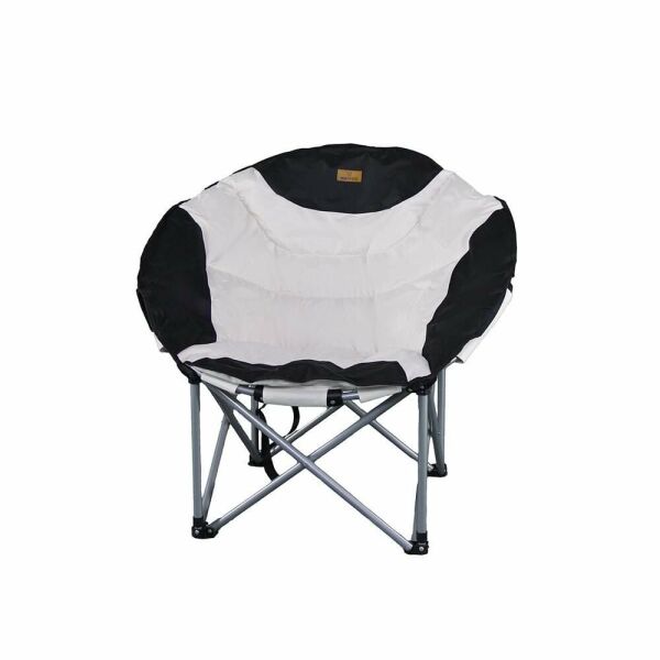 Madfox Moonchair Deluxe Katlanır Kamp Sandalyesi Siyah-Gri