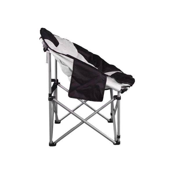 Madfox Moonchair Deluxe Katlanır Kamp Sandalyesi Siyah-Gri
