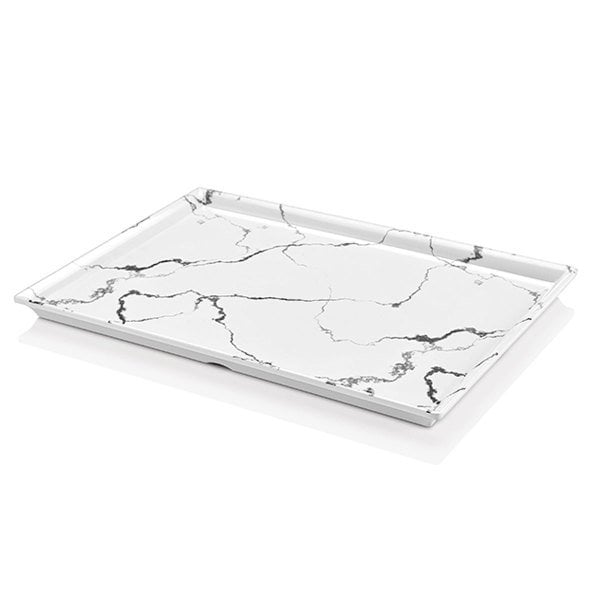 Atlas Mermer Desen Melamin Tepsi 43x25cm