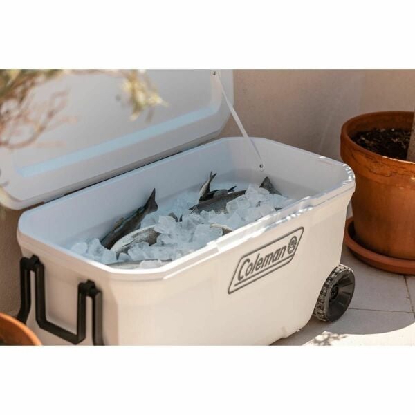 Coleman Xtreme Wheeled 100 QT Tekerlekli Soğutucu Marine Buzluk 94.6 Lt Beyaz