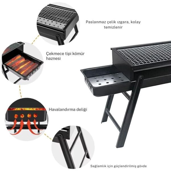 Madfox Cookout Portatif Katlanır Mangal