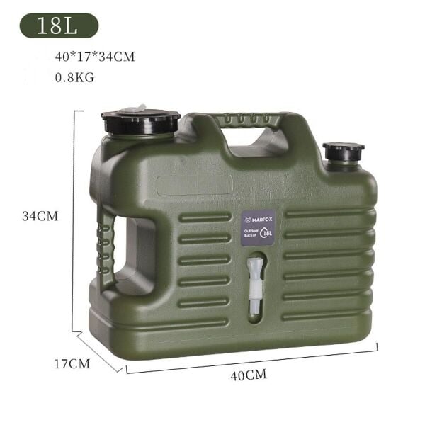 Madfox Galon Air PE Musluklu Su Bidonu 18 L