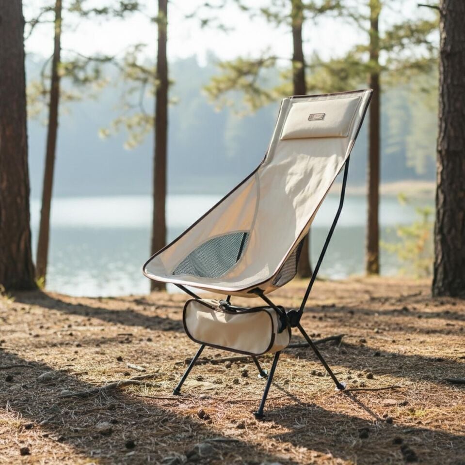 Madfox AirNest Ultra Katlanır Kamp Sandalyesi Cream