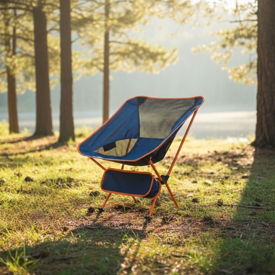 Madfox FoldMesh Mini Kompakt Katlanır Sandalye Navy Spark