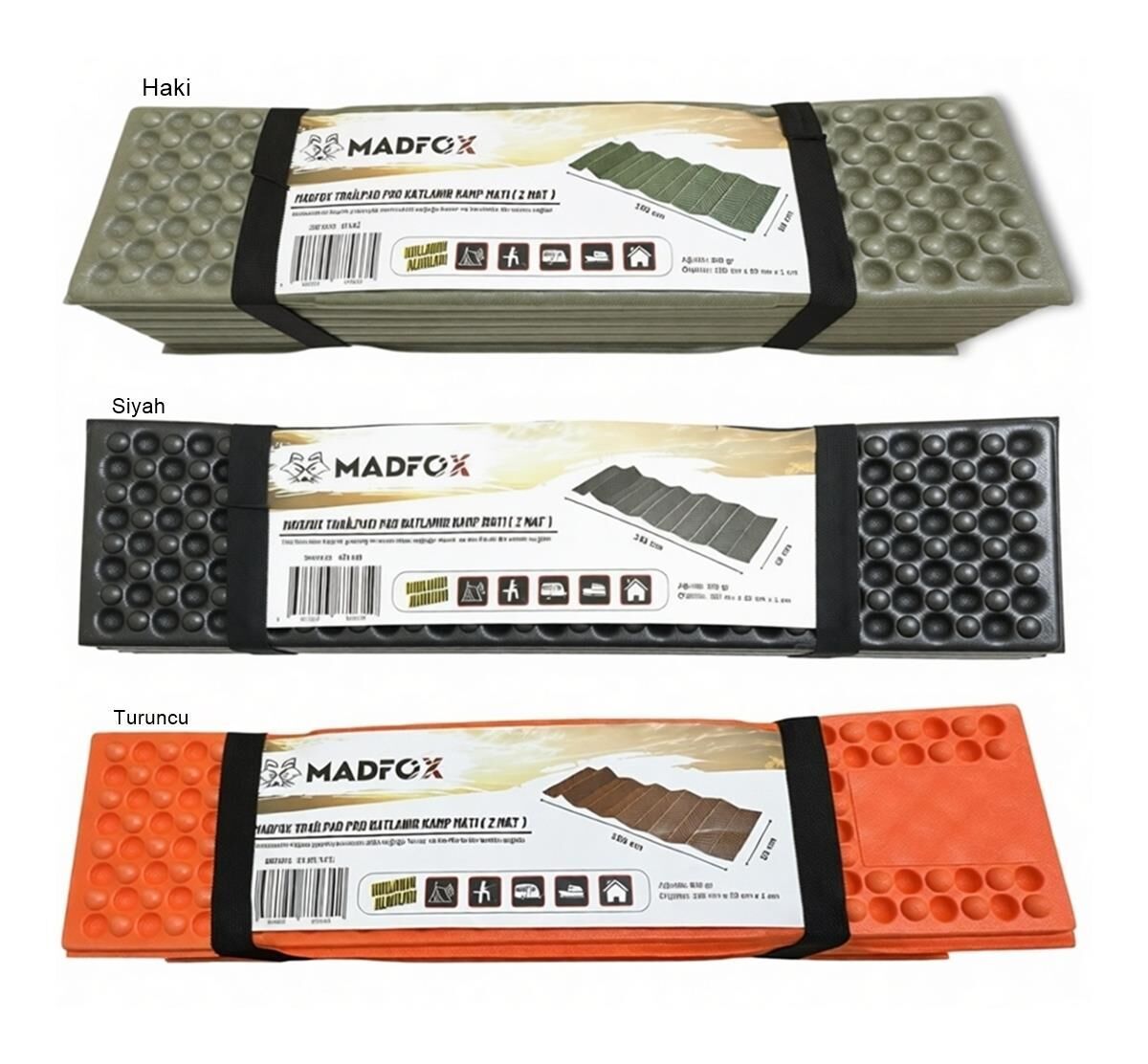 Madfox TrailPad Pro Katlanır Kamp Matı ( Z Mat ) Turuncu
