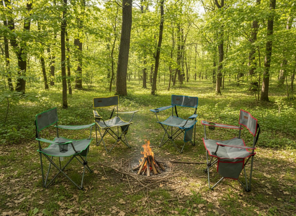 Madfox TrekMate Strap Katlanır Outdoor Koltuk Mavi