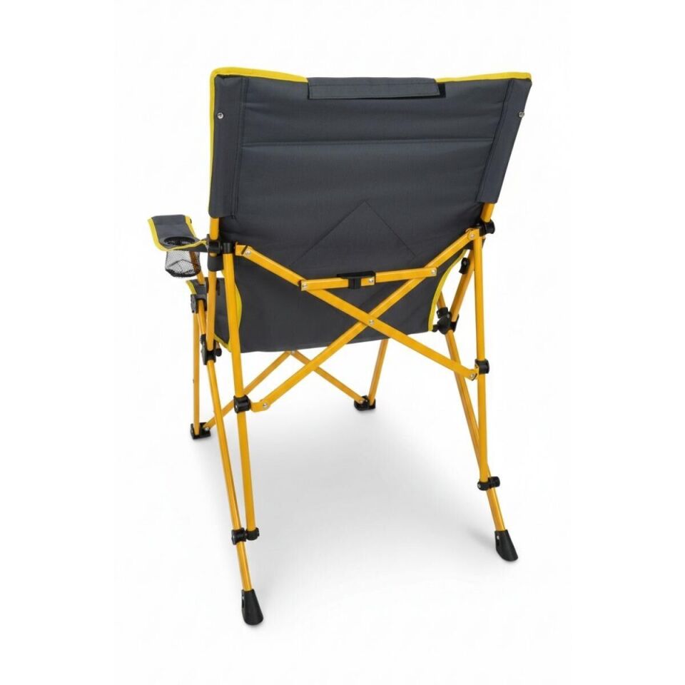 Madfox FlexLounge 3X Katlanabilir Kamp Sandalyesi Steel Mustard
