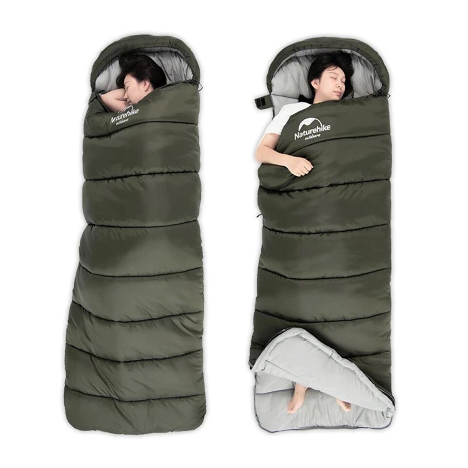 Naturehike U150 Zarf Tarzı Kapüşonlu Uyku Tulumu -6°C