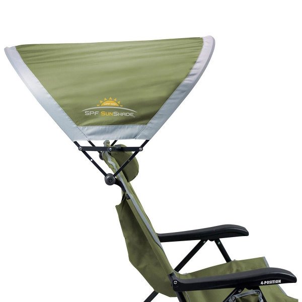 GCI SunShade Backpack 4 Kademeli Güneşlikli Katlanır Kamp Sandalyesi Yeşil
