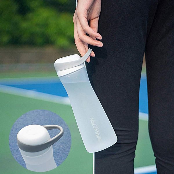 Naturehike Ultralight Portable Sport Tritan Su Şişesi 600 ML (Beyaz)