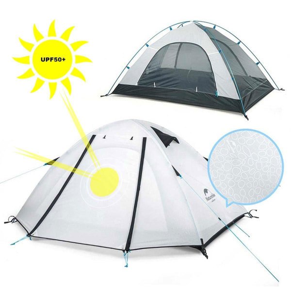 Naturehike P-Serisi 2 Kişilik Kamp Çadırı (Beyaz)