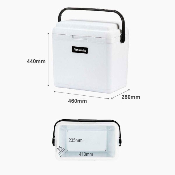 Naturehike LINDU Large Cooler Q-10H Buzluk 33 Lt (Beyaz)