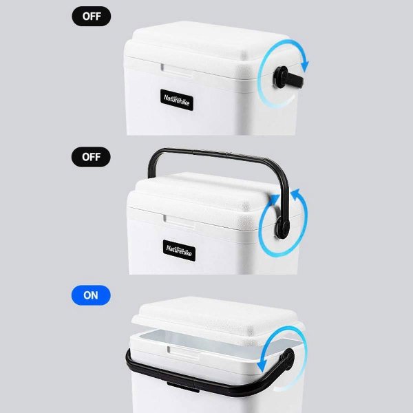 Naturehike LINDU Large Cooler Q-10H Buzluk 33 Lt (Beyaz)