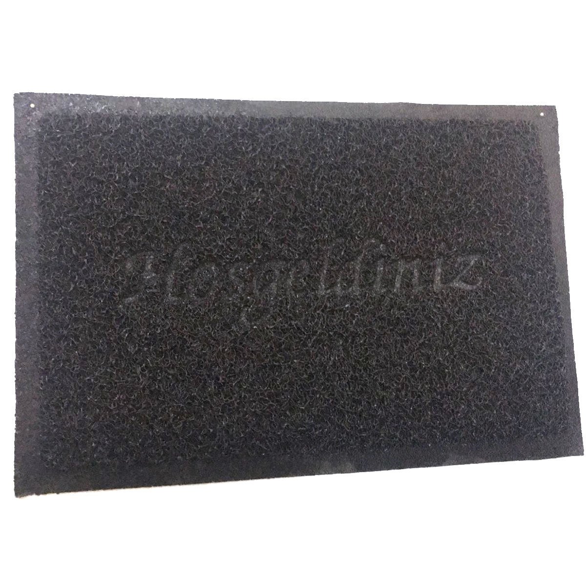 Kaydırmaz Tabanlı Kıvırcık Paspas Dezenfektan Lastik Paspas 40x60cm SİYAH