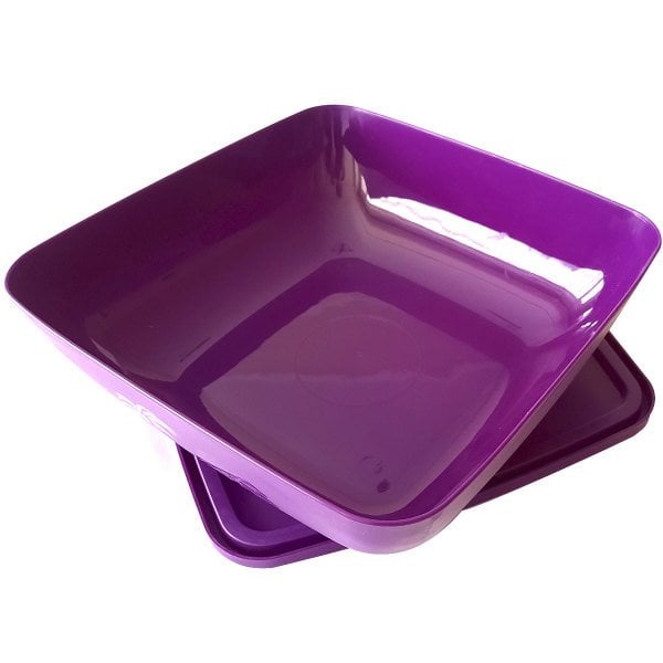 Seminler Plastik Kapaklı Kare Plastik Saklama Kabı 4LT