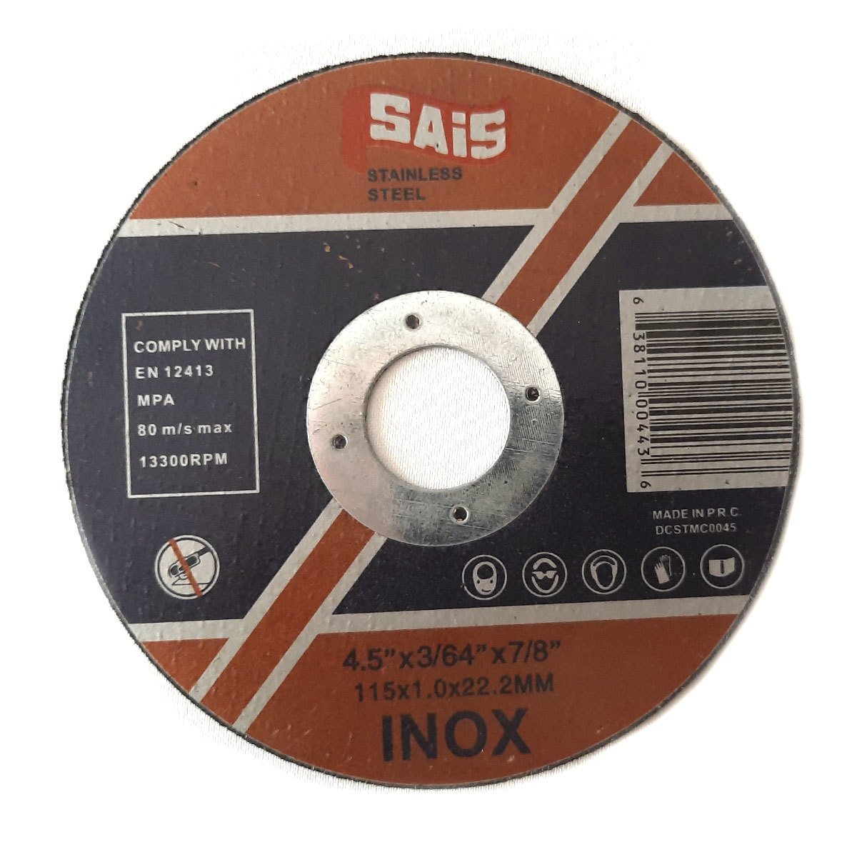 Sais İnox Metal Kesici Taş Disk 115x1.0x22.2mm