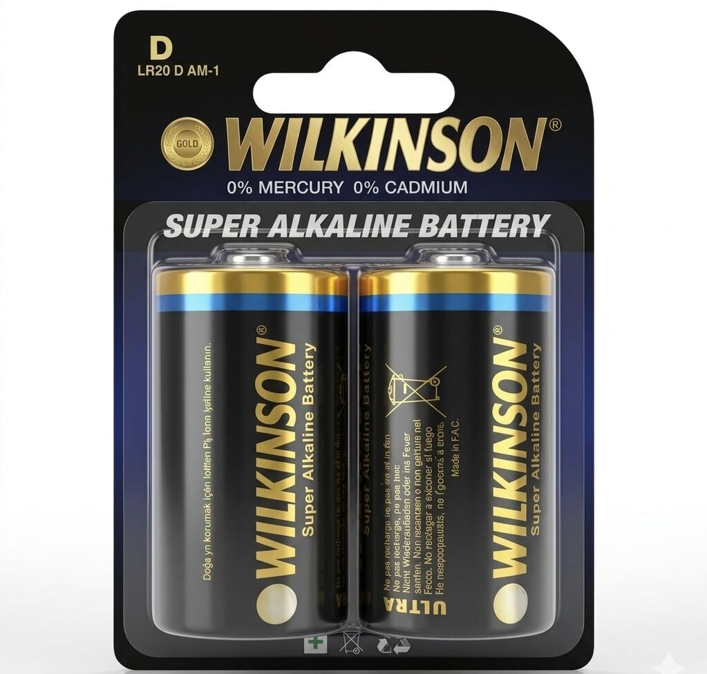 Wilkinson LR20D Alkalin Büyük Pil
