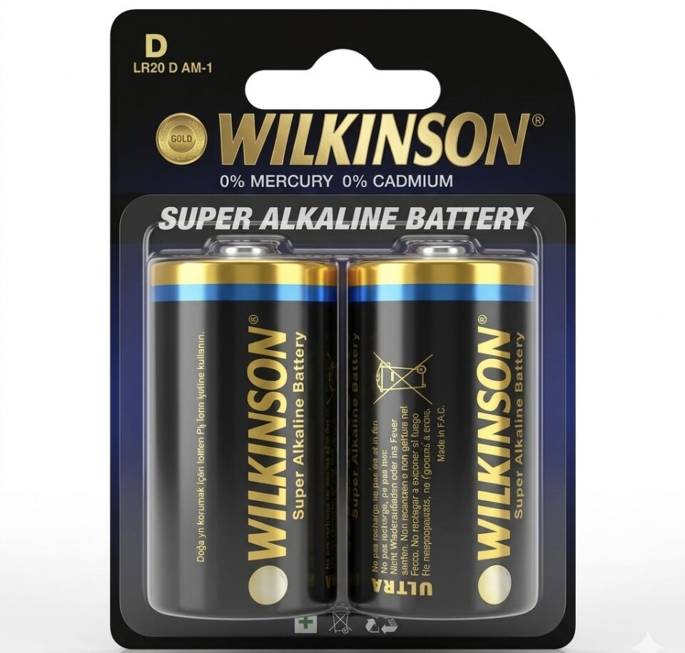 Wilkinson LR20D Alkalin Büyük Pil