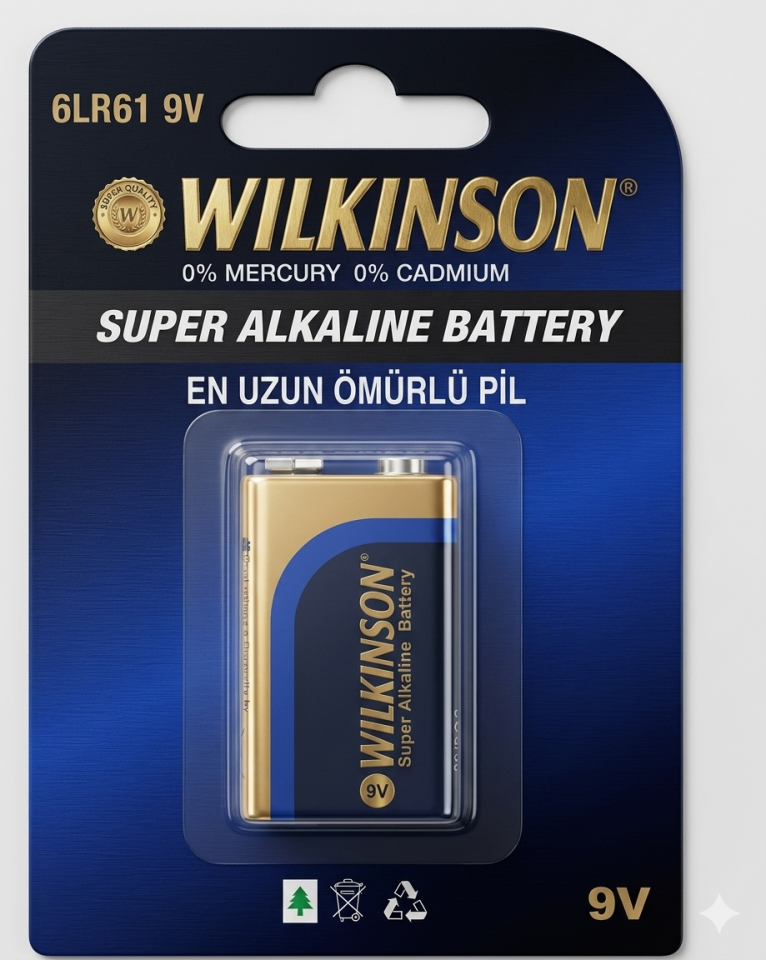 Wilkinson Alkalin 9V Pil