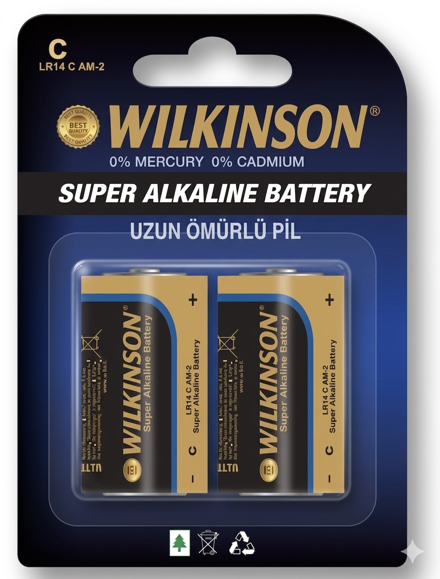 Wilkinson LR14C Alkalin Orta Pil